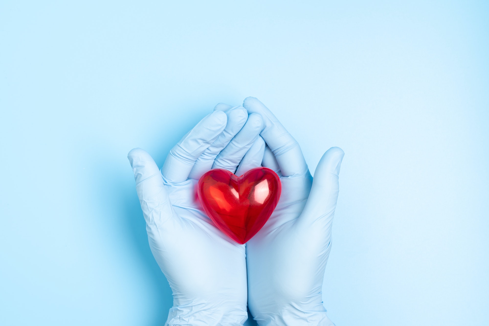 Concept doctor to treat and care for patients with heart or about heart disease